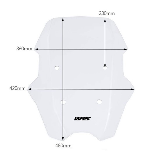 Ζελατίνα WRS Touring ψηλή BMW C 400 X διάφανη Ζελατίνα WRS Touring ψηλή BMW C 400 X διάφανη