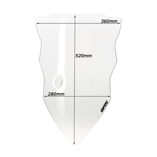 Ζελατίνα WRS Touring ψηλή Ducati Multistrada 1200/S -12 διάφανη Ζελατίνα WRS Touring ψηλή Ducati Multistrada 1200/S -12 διάφανη