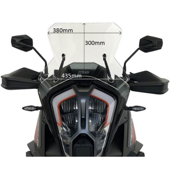 Ζελατίνα WRS Touring ψηλή KTM 1290 Super Adventure S/R 21- διάφανη Ζελατίνα WRS Touring ψηλή KTM 1290 Super Adventure S/R 21- διάφανη