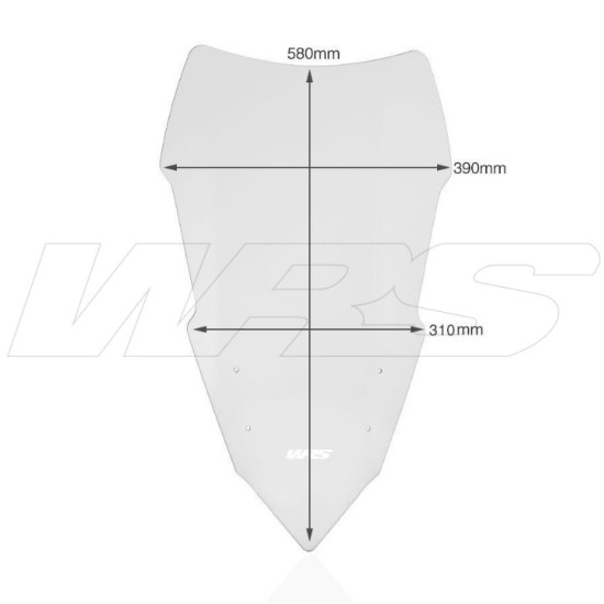 Ζελατίνα WRS Touring ψηλή Yamaha MT-09 Tracer -17 διάφανη Ζελατίνα WRS Touring ψηλή Yamaha MT-09 Tracer -17 διάφανη