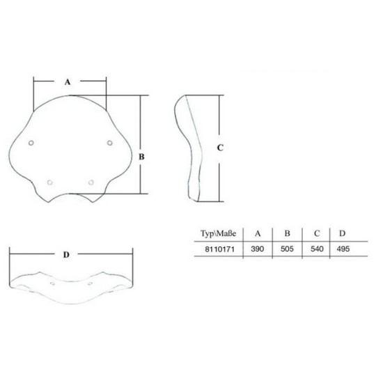 Ζελατίνα Wunderlich Touring screen Vario-ERGO BMW R 1200 R -14 διάφανη