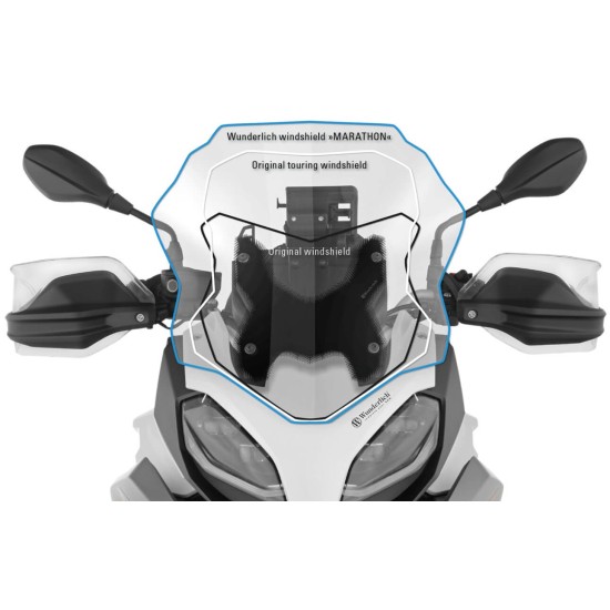 Ζελατίνα Wunderlich Marathon BMW F 900 XR διάφανη Ζελατίνα Wunderlich Marathon BMW F 900 XR διάφανη
