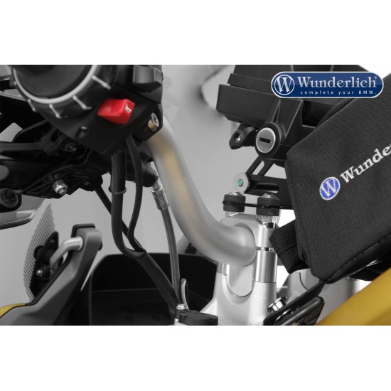 Αποστάτες τιμονιού 25 χιλ. Wunderlich BMW R 1250 RS (για OEM σύστημα πλοήγησης) ασημί Αποστάτες τιμονιού 25 χιλ. Wunderlich BMW R 1250 RS (για OEM σύστημα πλοήγησης) ασημί