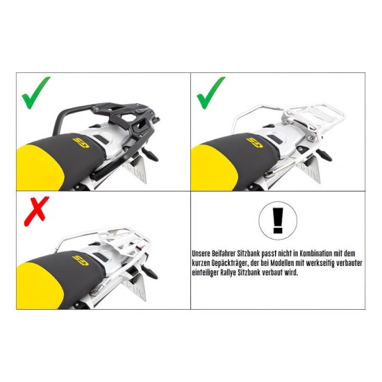 Σέλα συνεπιβάτη Wunderlich Active Comfort BMW R 1250 GS /Adv. Σέλα συνεπιβάτη Wunderlich Active Comfort BMW R 1250 GS /Adv.