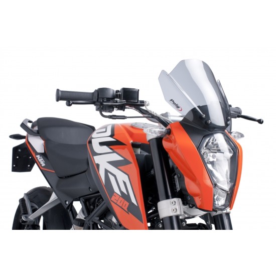 Ζελατίνα Puig Naked New Generation Sport KTM 125-200-390 Duke -16 διάφανη