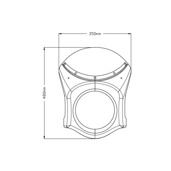 Ζελατίνα Puig Retro Semi Fairing Honda CB 650/1000 R Neo Sports Cafe σκούρο φιμέ