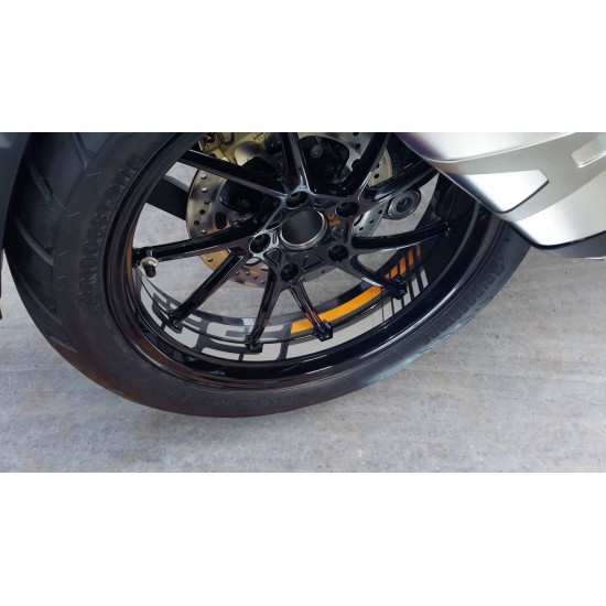 Ταινία τροχών Puig με λογότυπο "GS" BMW R 1250 GS χρυσή Ταινία τροχών Puig με λογότυπο "GS" BMW R 1250 GS χρυσή