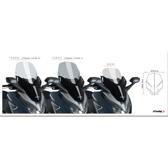 Ζελατίνα Puig V-Tech Touring Honda Forza 125-300 18-20 διάφανη