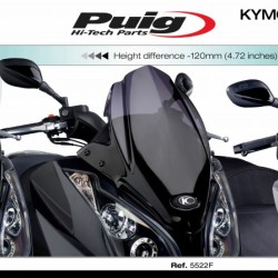 Ζελατίνα Puig V-Tech Sport Kymco Downtown 125i-300i -14 διάφανη