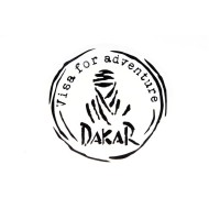 Αυτοκόλλητο Dakar-Visa for Adventure μαύρο ματ