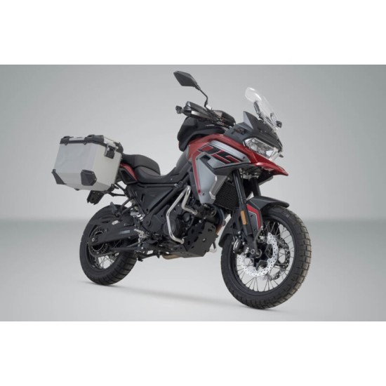 Σετ βάσεων και βαλιτσών SW-Motech TRAX ADV VOGE 650 DS/DSX ασημί