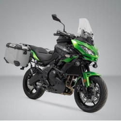 Σετ βάσεων και βαλιτσών SW-Motech TRAX ADV 45/45 lt. Kawasaki Versys 650 15- ασημί