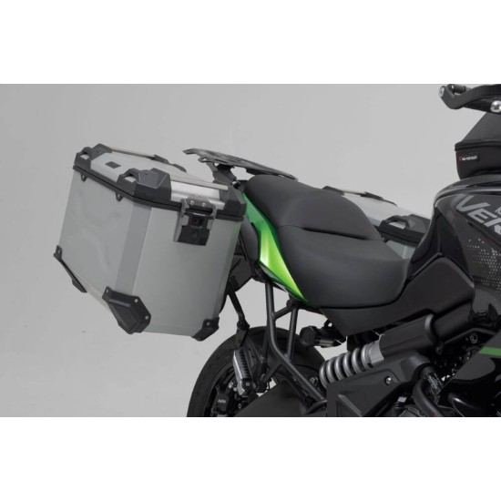 Σετ βάσεων και βαλιτσών SW-Motech TRAX ADV 45/45 lt. Kawasaki Versys 650 15- ασημί