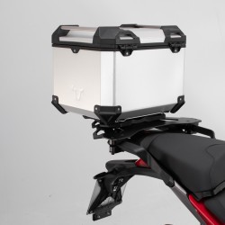 Σετ βάσης και βαλίτσας topcase SW-Motech TRAX ADV Ducati Multistrada 1260/S ασημί