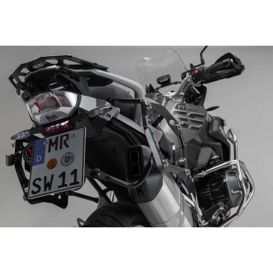 Σετ βάσεων και βαλιτσών SW-Motech TRAX ADV BMW R 1250 GS/Adv. ασημί