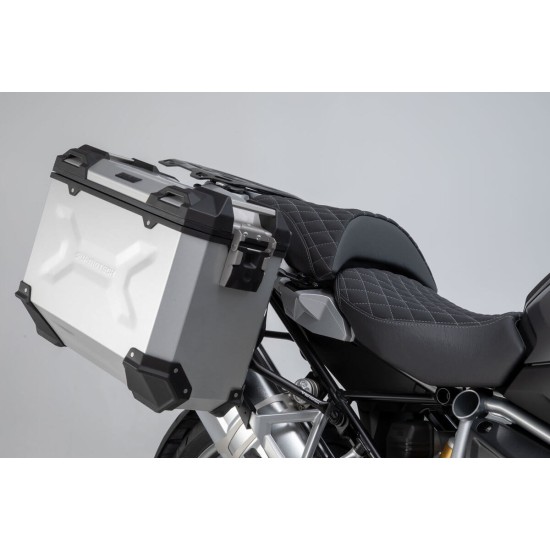 Σετ βάσεων και βαλιτσών SW-Motech TRAX ADV BMW R 1250 GS/Adv. ασημί