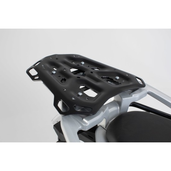 Σετ βάσης και βαλίτσας topcase SW-Motech TRAX ADV BMW F 750 GS ασημί (για BMW πλαστική σχάρα)