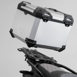 Σετ βάσης και βαλίτσας topcase SW-Motech TRAX ADV BMW S 1000 XR -19 ασημί (χωρίς BMW σχάρα)