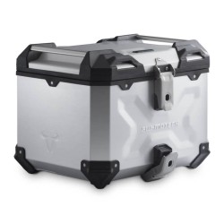 Σετ βάσης και βαλίτσας topcase SW-Motech TRAX ADV Suzuki DL 1000 V-Strom 14- ασημί