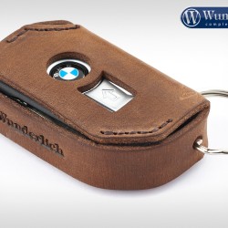 Δερμάτινη θήκη κλειδιού Wunderlich για μοντέλα BMW Keyless Ride καφέ